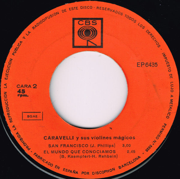 Caravelli : En Aranjuez Con Tu Amor (7", EP)
