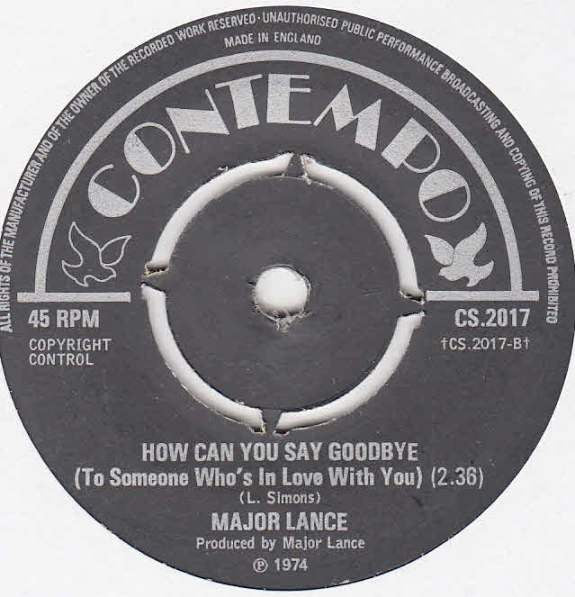 Major Lance : Gimme Little Sign  (7", 4 p)