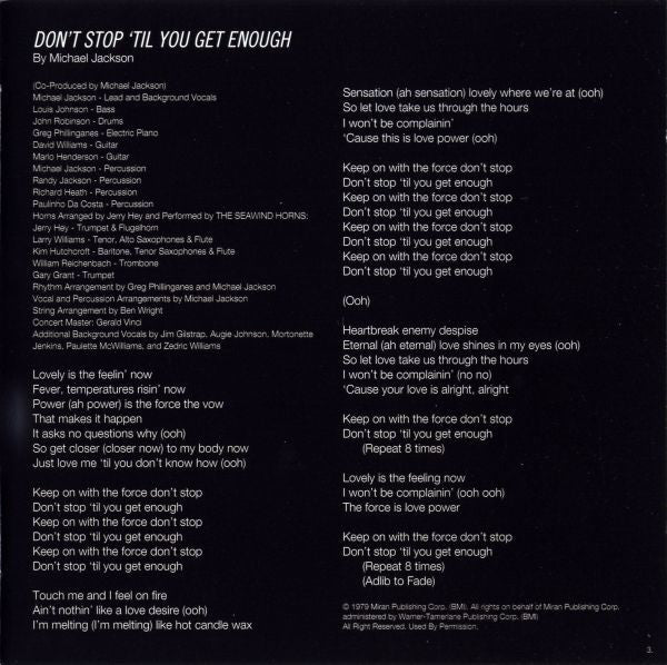 Michael Jackson : Off The Wall (CD, Album, RE, RM, S/Edition)