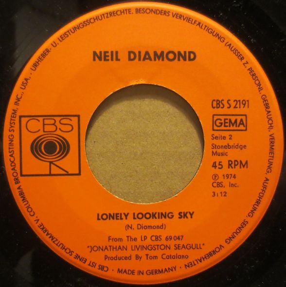 Neil Diamond : Skybird (7", Single)