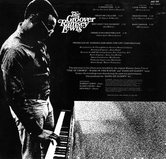 Ramsey Lewis : The Groover (LP, Album)