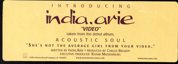 India.Arie : Video (12")
