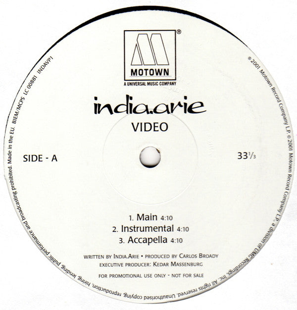 India.Arie : Video (12")