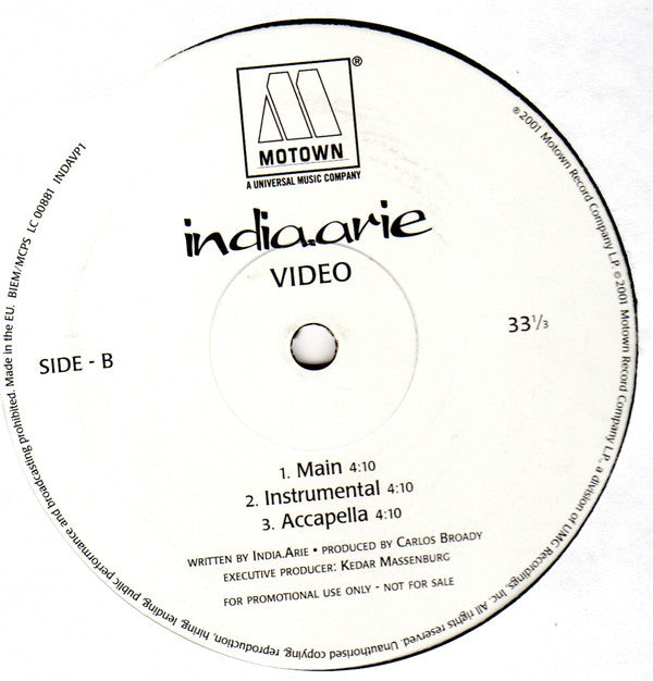 India.Arie : Video (12")