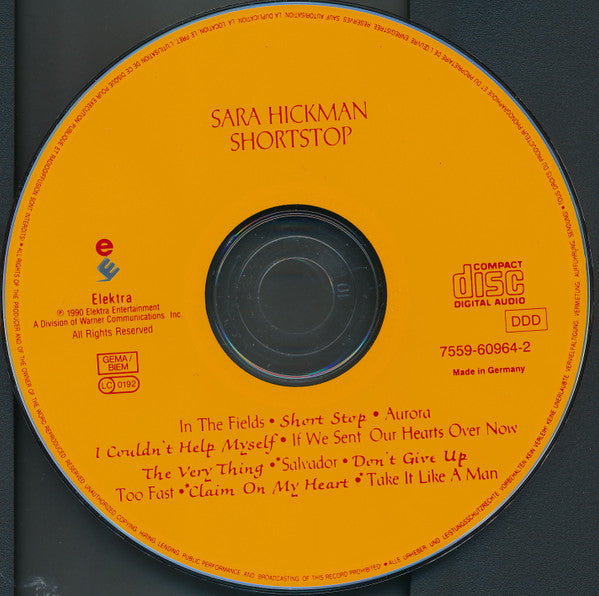 Sara Hickman : Shortstop (CD, Album)