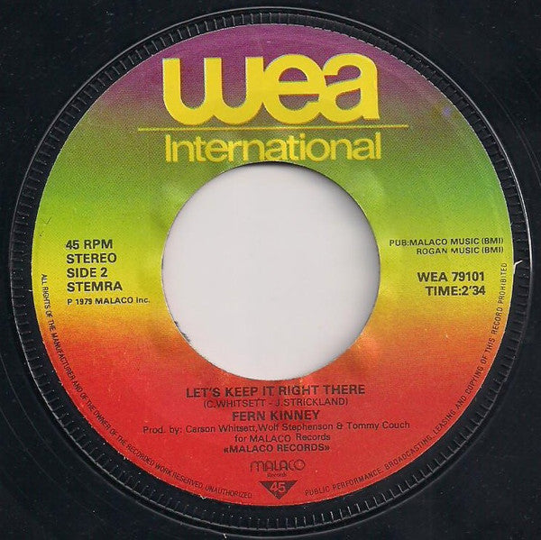 Fern Kinney : Groove Me (7", Single)