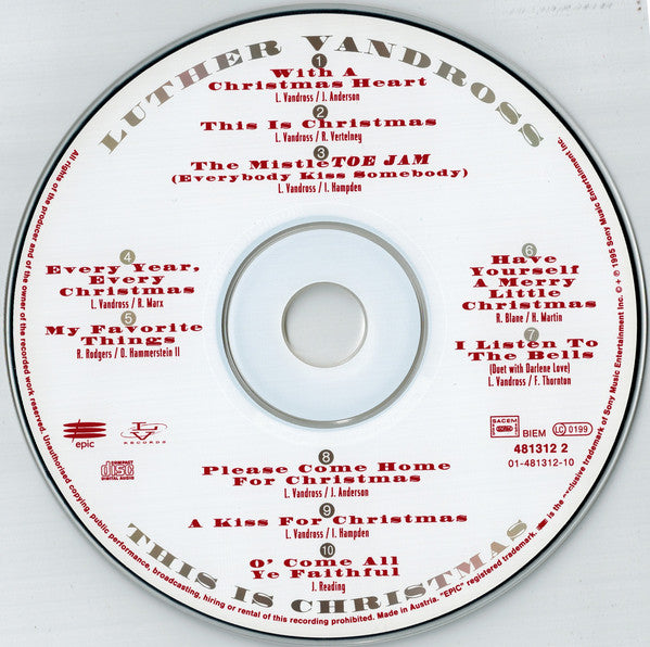 Luther Vandross : This Is Christmas (CD, Album)