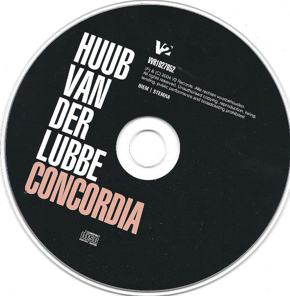 Huub van der Lubbe : Concordia (CD, Album)