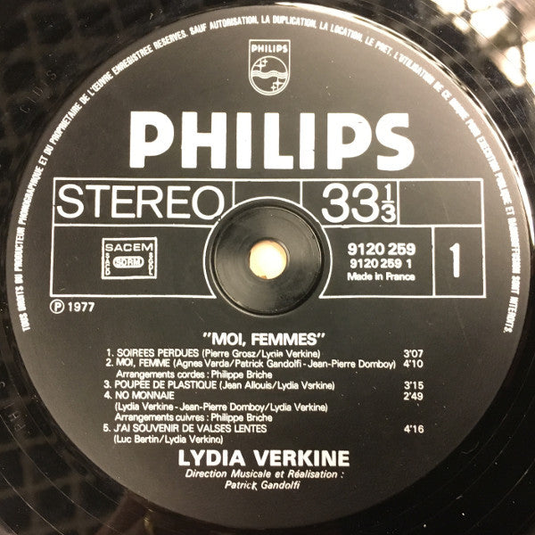 Lydia Verkine : Moi, Femmes (LP, Album)