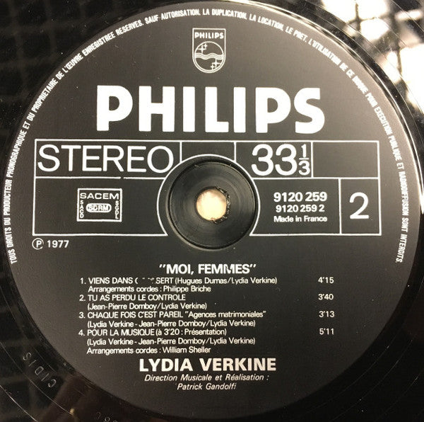 Lydia Verkine : Moi, Femmes (LP, Album)