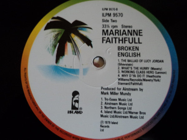 Marianne Faithfull : Broken English (LP, Album, RE)