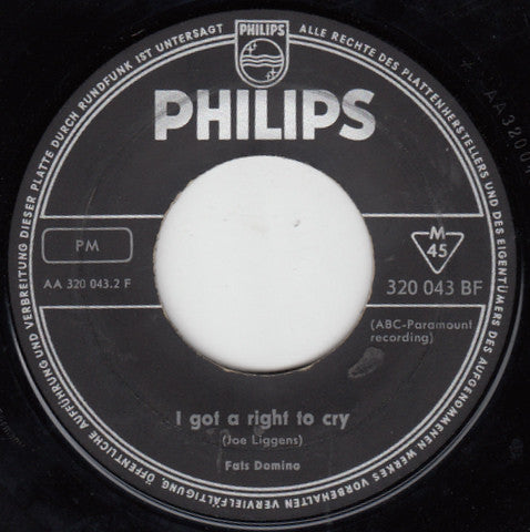 Fats Domino : When I'm Walking The Slop (7", Single, Mono)