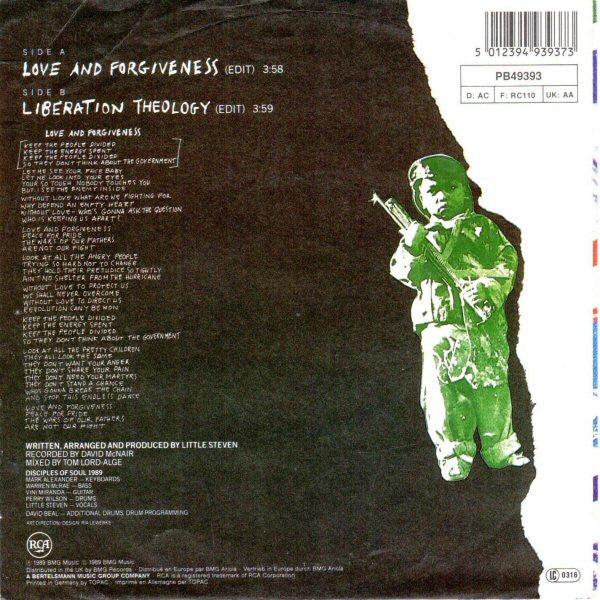 Little Steven : Love And Forgiveness (7", Single)