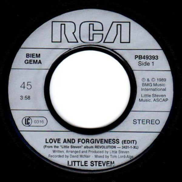 Little Steven : Love And Forgiveness (7", Single)