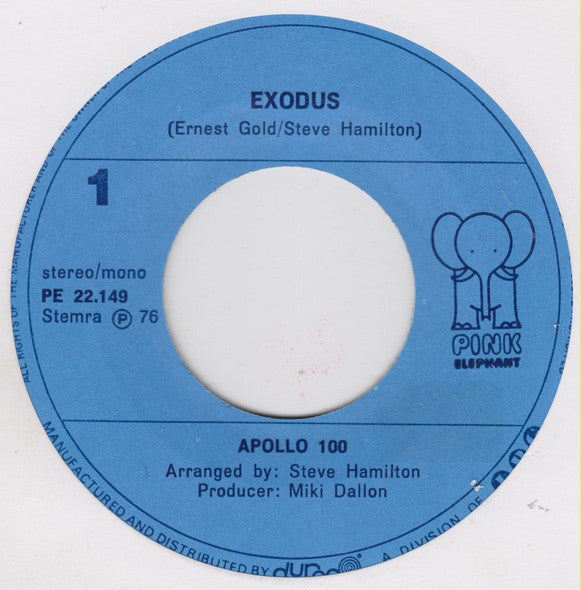 Apollo 100 : Exodus (7", Single)