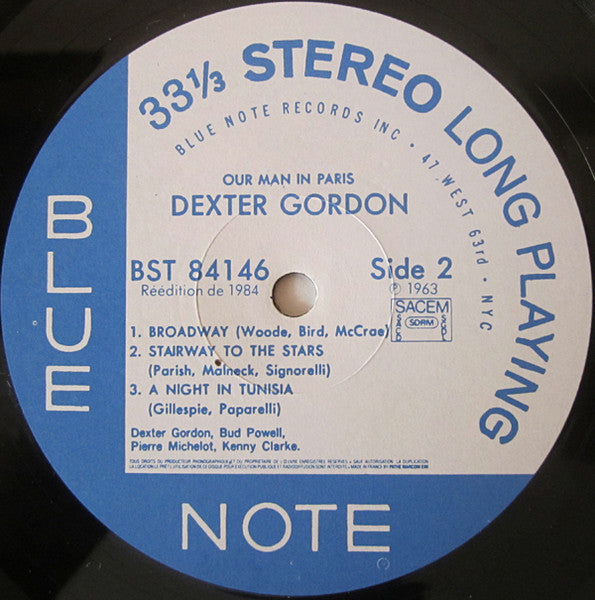 Dexter Gordon : Our Man In Paris (LP, Album, RE)