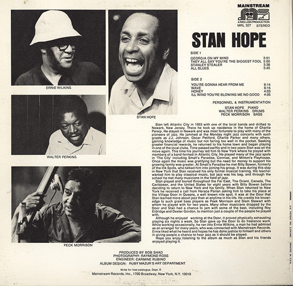 Stan Hope : Stan Hope (LP, Album)