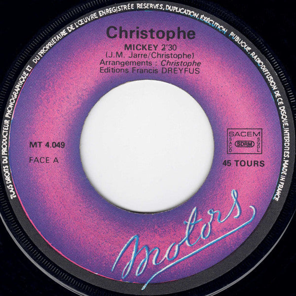 Christophe : Mickey (7", Single)