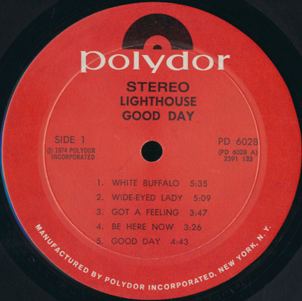 Lighthouse (2) : Good Day (LP, Album, Mon)