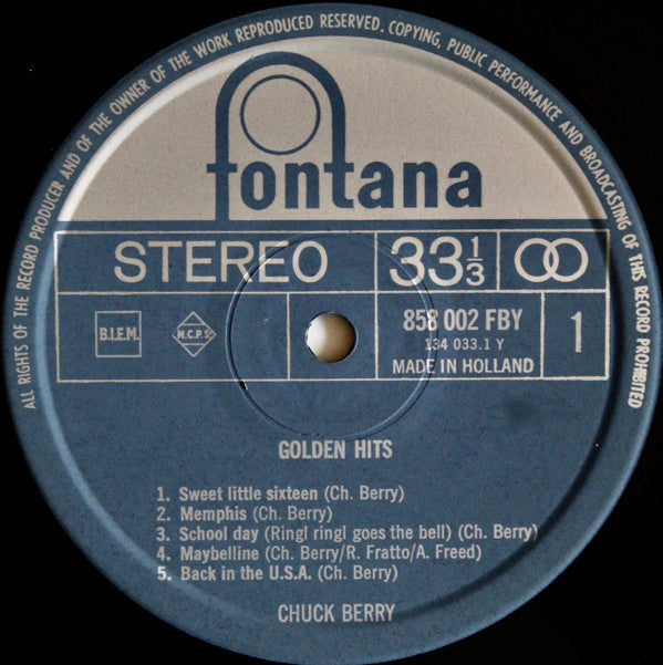 Chuck Berry : Chuck Berry's Golden Hits (LP, Album)
