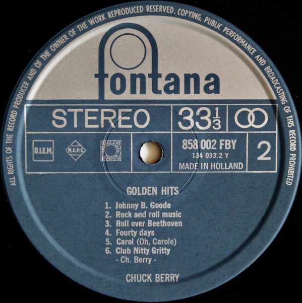 Chuck Berry : Chuck Berry's Golden Hits (LP, Album)