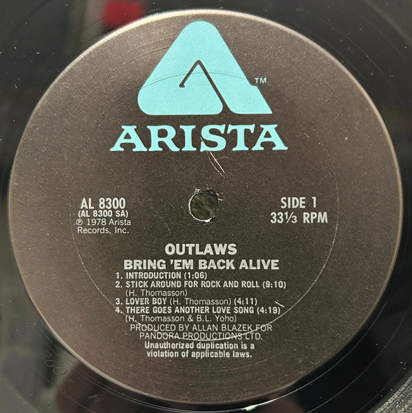Outlaws : Bring It Back Alive (2xLP, Album, Ter)