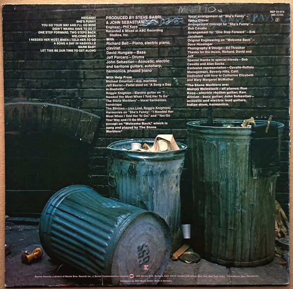 John Sebastian : Welcome Back (LP, Album)