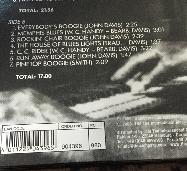 Blind John Davis : My Own Boogie (LP, Album, RE)