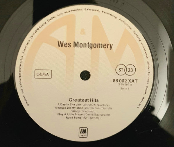 Wes Montgomery : Greatest Hits (LP, Comp, RE, Gat)