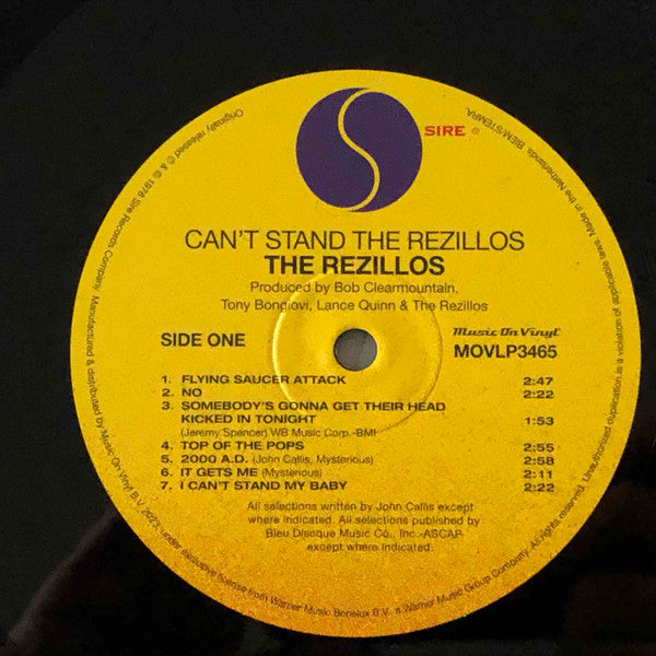 The Rezillos : Can't Stand The Rezillos (LP, Album, RE)