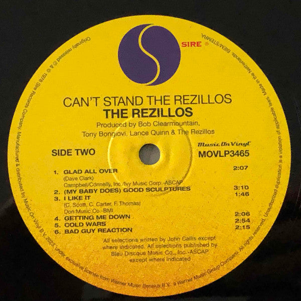 The Rezillos : Can't Stand The Rezillos (LP, Album, RE)