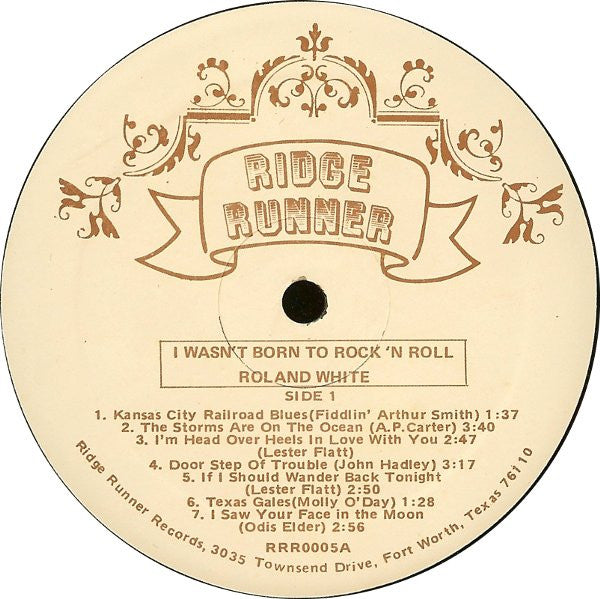 Roland White : I Wasn't Born To Rock'n Roll (LP, Album)