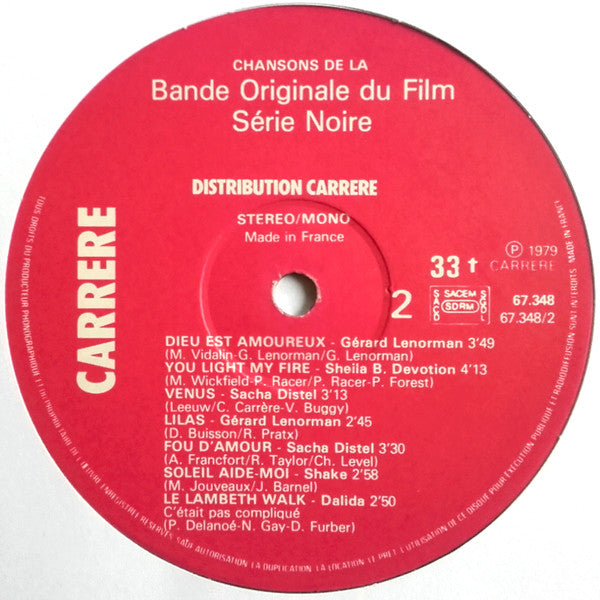 Various : Bande Originale Du Film Série Noire (LP, Comp)