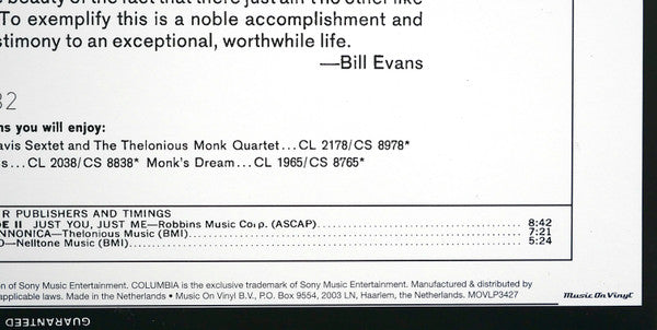 Thelonious Monk : Monk. (LP, Album, Ltd, Num, RE, 60t)