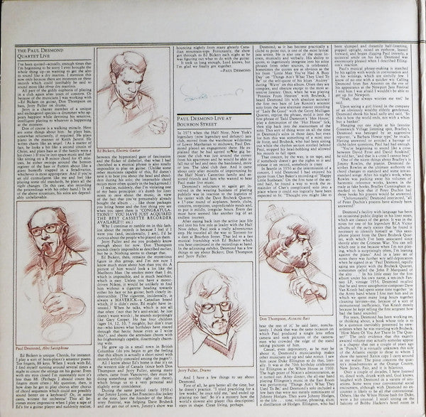 The Paul Desmond Quartet : Live (2xLP, Album, Ter)