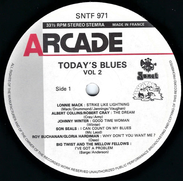 Various : Today's Blues - Volume 2 (LP, Comp)