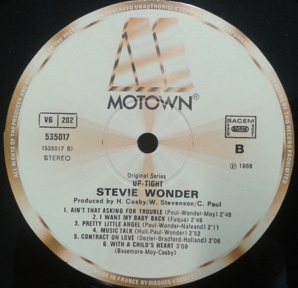 Stevie Wonder : Up-Tight (LP, Album, RE)
