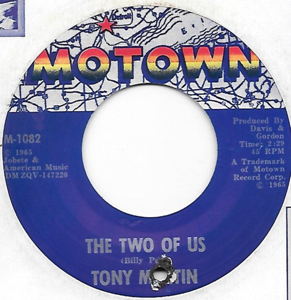 Tony Martin (3) : The Bigger Your Heart Is (The Harder You'll Fall) / The Two Of Us (7", Single)