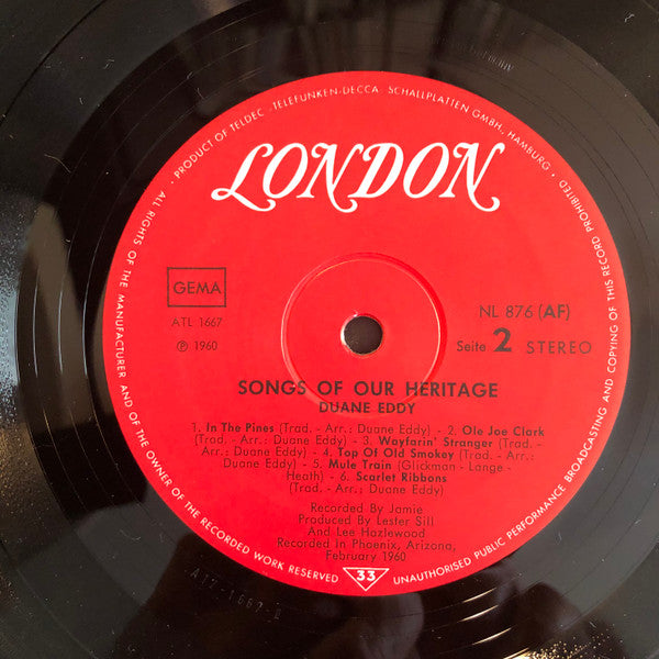 Duane Eddy : Songs Of Our Heritage (LP, Album, RE)