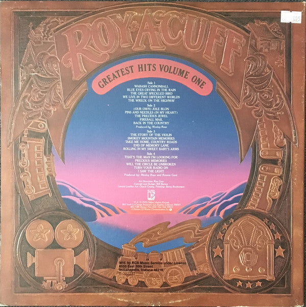 Roy Acuff : Greatest Hits Volume One (2xLP, Comp, Club)