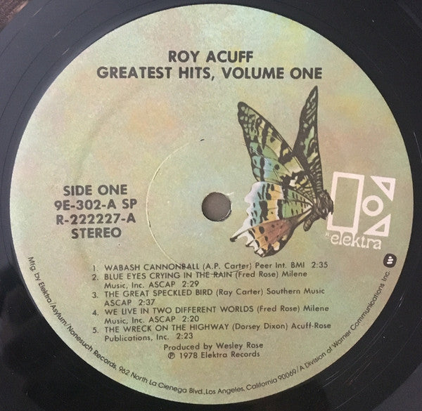 Roy Acuff : Greatest Hits Volume One (2xLP, Comp, Club)