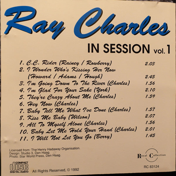 Ray Charles : In Session vol. 1 (CD, Comp, Mono, RE)
