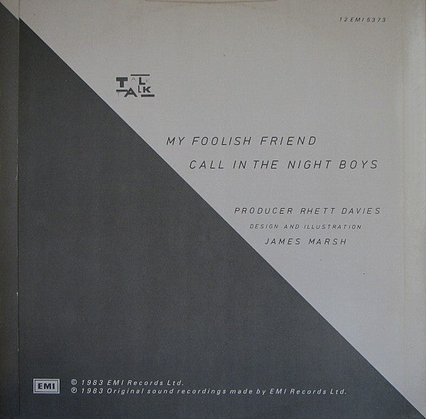 Talk Talk : My Foolish Friend (Extended Version) (12", Single)