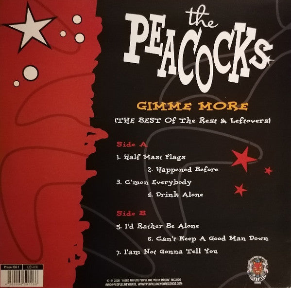 The Peacocks* : Gimme More (The Best Of The Rest & Leftovers) (10", EP, Ltd, Red)