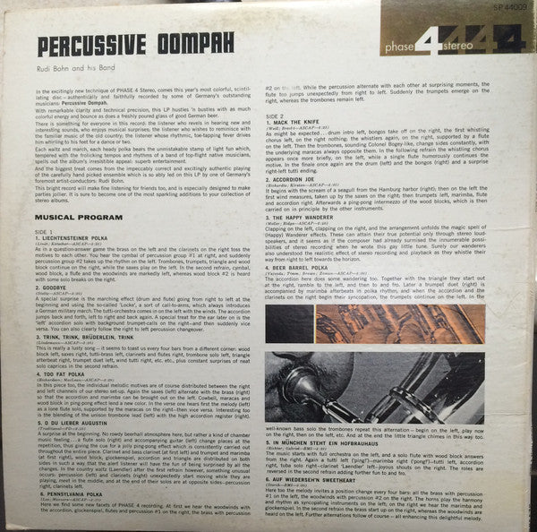 Rudi Bohn Und Sein Orchester : Percussive Oompah (LP, Album)