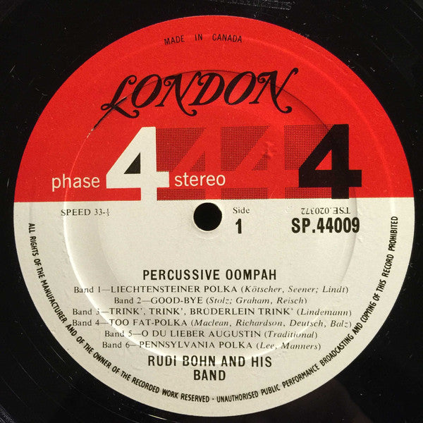 Rudi Bohn Und Sein Orchester : Percussive Oompah (LP, Album)
