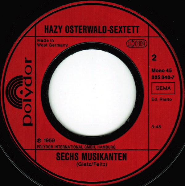 Hazy Osterwald Sextett : Kriminal-Tango (7", Single, Mono, RE)