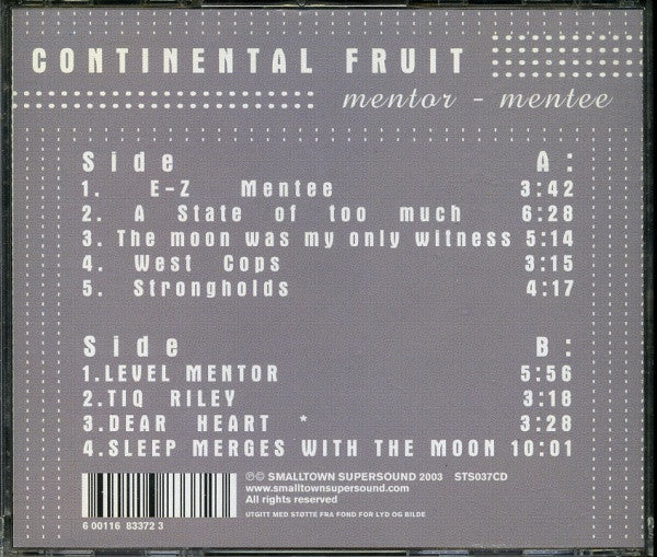 Continental Fruit : Mentor - Mentee (CD, Album)