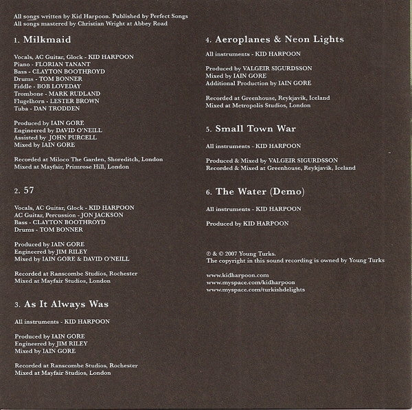 Kid Harpoon : The First E.P. (CD, EP)