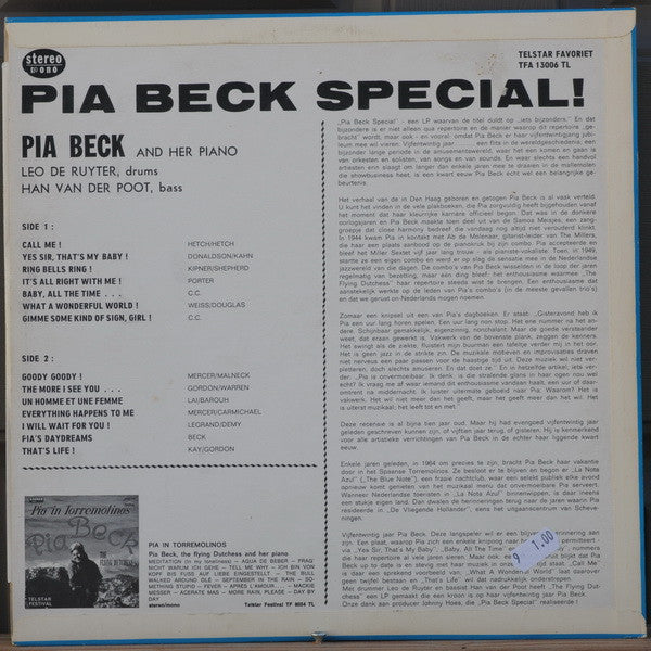 Pia Beck : Pia Beck Special (LP)